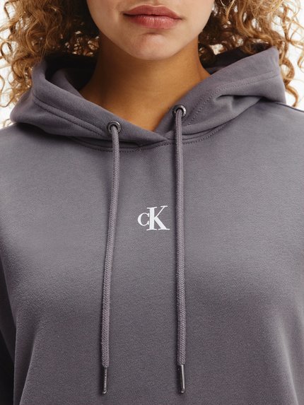 Calvin Klein Jeans, Šedá barva Two one mikinové šaty