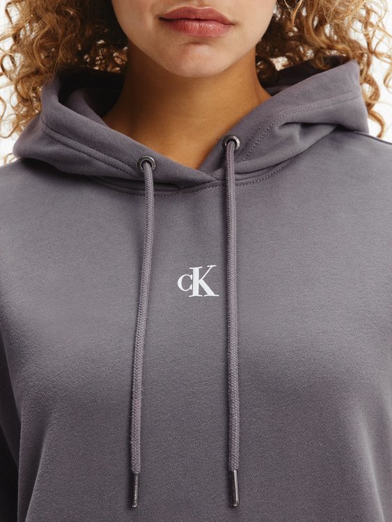 Calvin Klein Jeans, Šedá barva Two one mikinové šaty