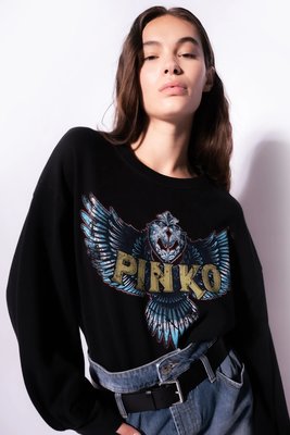 Pinko – Footing svetr, Šedá barva
