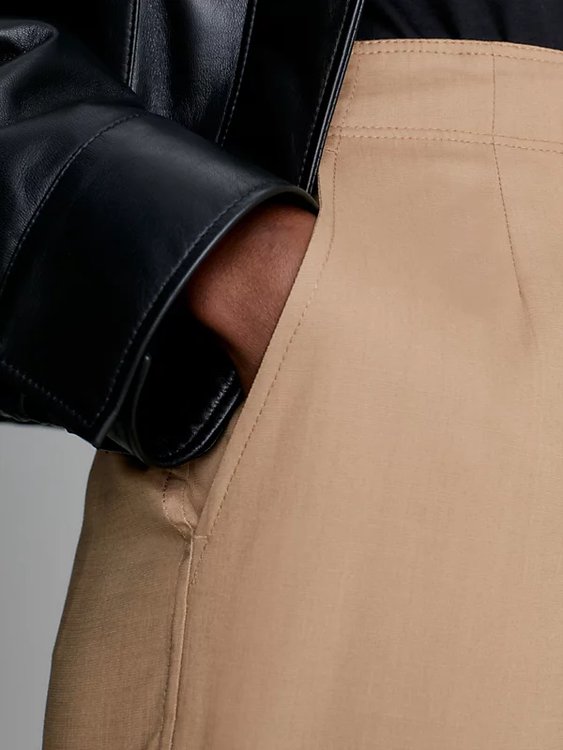 Luxusní Soft Tailored kraťasy, Béžová, Hnědá barva, 34, 36, 38, 40