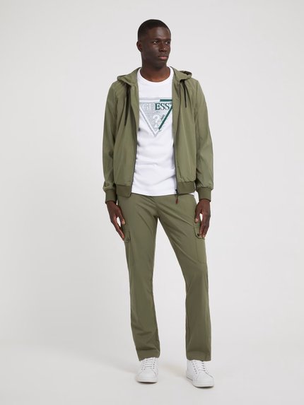 Módní Tech Hoodie mikina, Khaki, Zelená barva, 2023