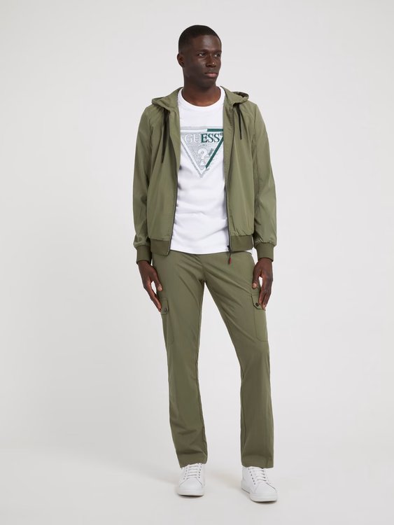 Módní Tech Hoodie mikina, Khaki, Zelená barva, 2023