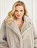 Šedá barva, Bianca Faux Fur kabát