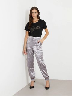 Luxusní W4RI25K9RM1-JBLK TRIKO S/S, Černá barva, XS, S, M, L