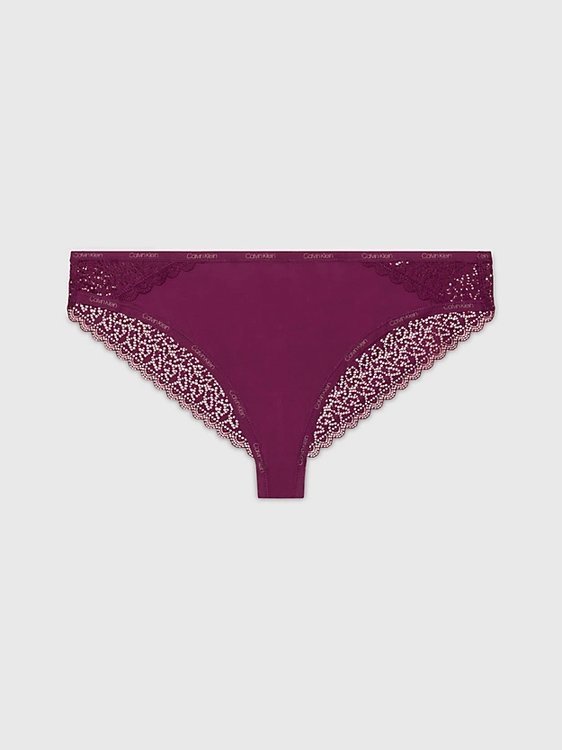 Calvin Klein Underwear – Flirty brazilky, Vínová barva