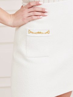 Luxusní Martha sukně, Krémová barva