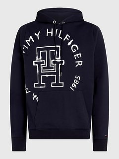 Monogram Ink mikina Navy barva Muži