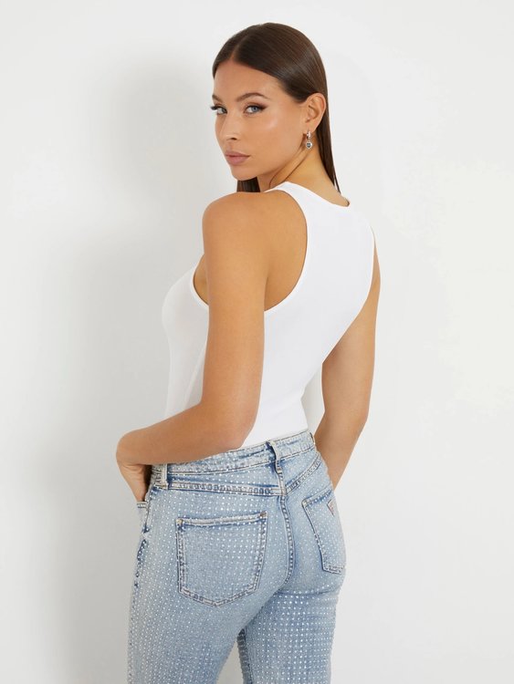 W4RP43KAZH2-G011 TÍLKO – GUESS, Bílá barva Ženy