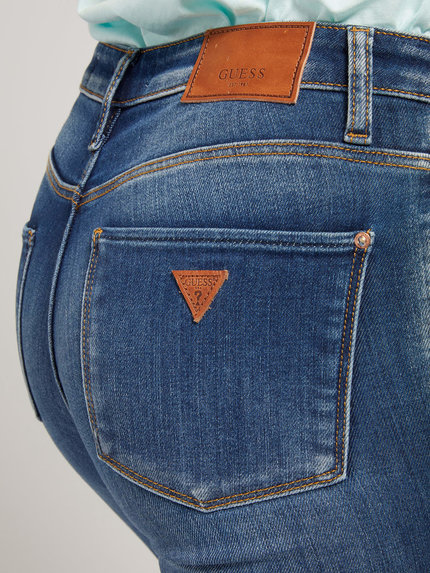 Skinny fit jeans Modrá barva Ženy