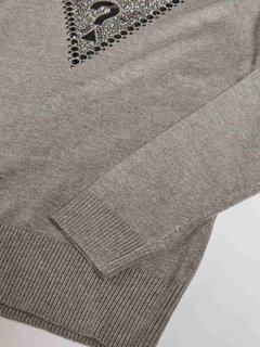 Módní Paulette svetr, Šedá barva, 2022 2