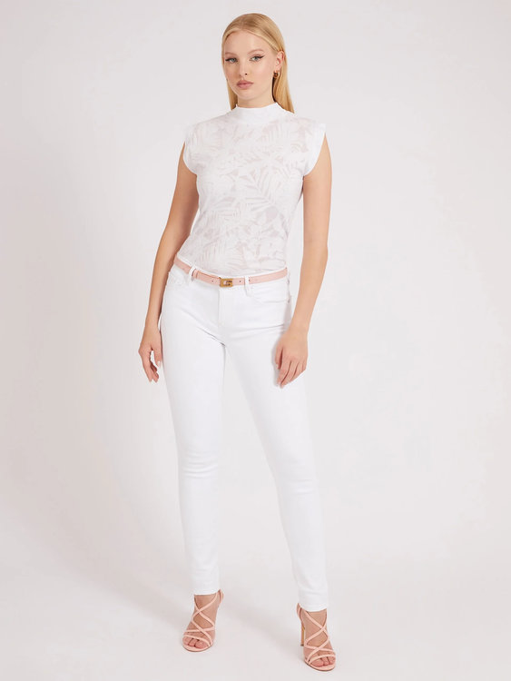 Guess, Bílá barva Annette džíny