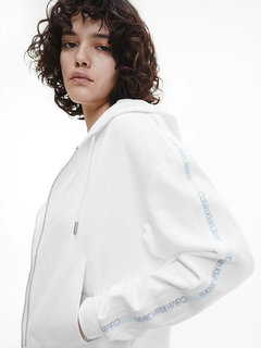 Calvin Klein Jeans, Bílá barva Logo tape mikina