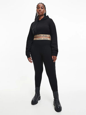 Logo elastic legíny – Calvin Klein Jeans, Černá barva Ženy