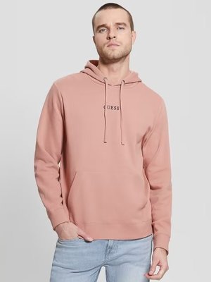 GUESS – Roy mikina, Lososová, Růžová barva
