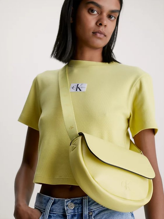 Luxusní Ultralight Saddle crossbody, Žlutá barva, OS