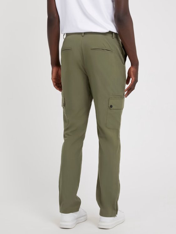 Tech Cargo kalhoty – GUESS, Khaki, Zelená barva Muži