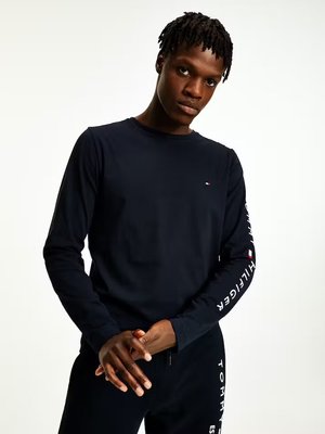 Tommy Hilfiger – Tommy Logo triko, Modrá, Navy barva