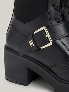 Belt Leather kotníková obuv Černá barva Ženy