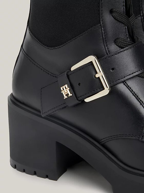 Belt Leather kotníková obuv Černá barva Ženy