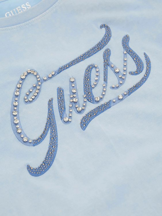 Luxusní Stones&Embro triko, Modrá barva, XS, S, M, L