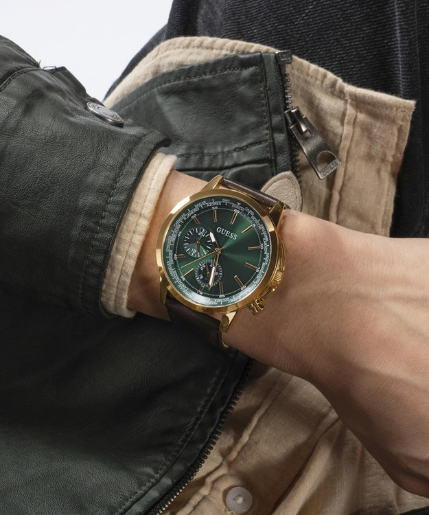 Módní Spec hodinky, Černá, Hnědá, Zlatá barva, 2024