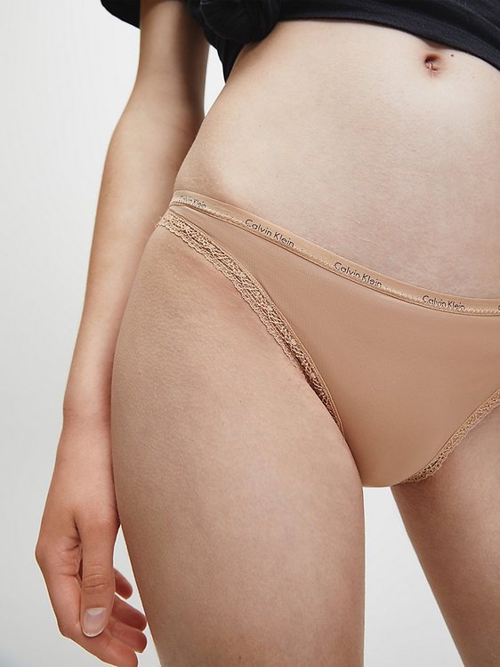 Luxusní Kalhotky Bottoms Up, Béžová barva, S