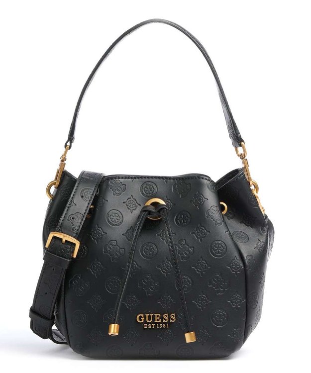 Guess – Zanelle bucket kabelka, Černá barva