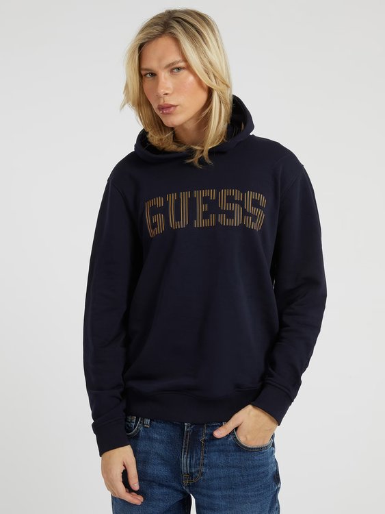 GUESS – Beau mikina, Modrá, Navy barva