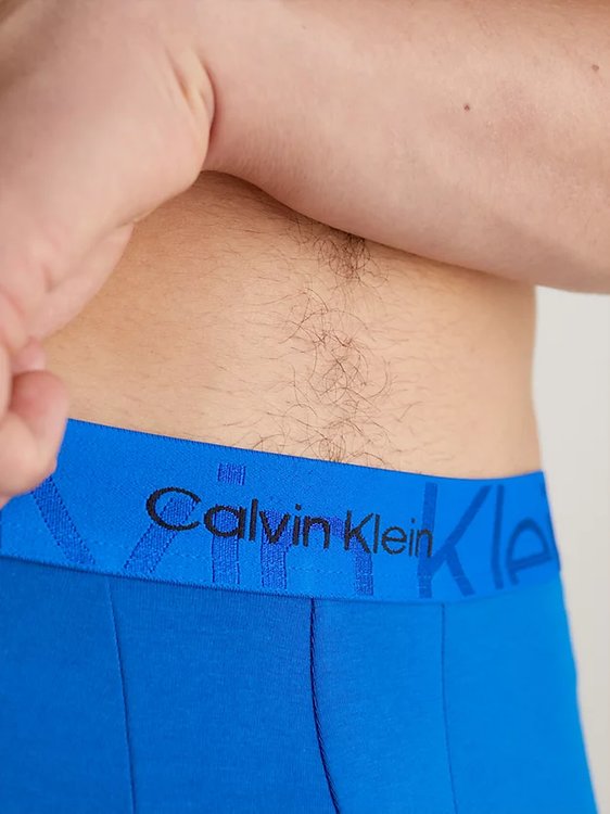 Luxusní Embossed boxery, Modrá barva, M, L