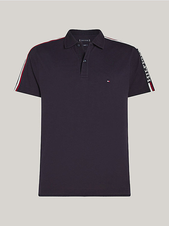 Global Stripe Monotype polo Modrá barva Muži