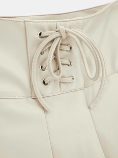 Emery Pleated sukně Krémová barva Ženy