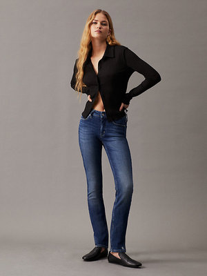 Calvin Klein Jeans – Rise Skinny jeans, Modrá barva
