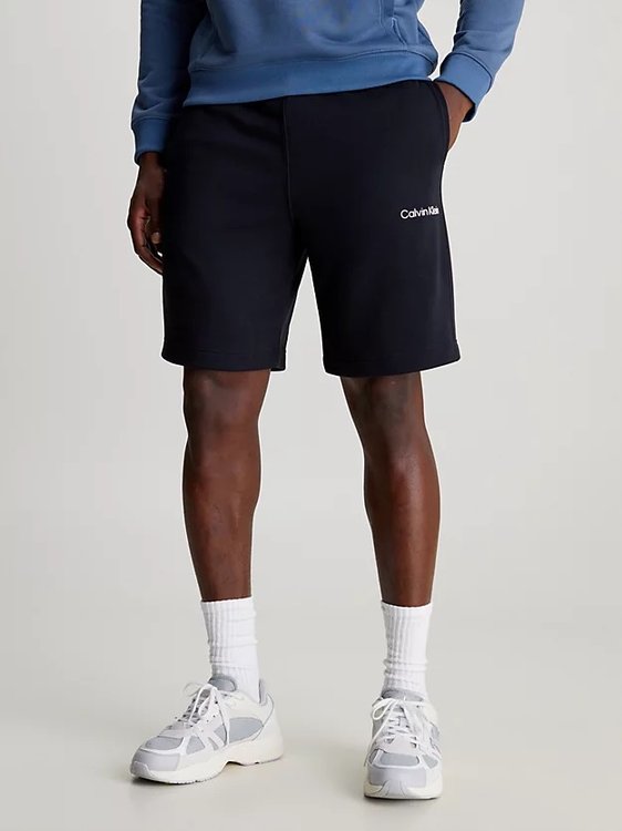 Calvin Klein Performance – French Terry Gym šortky, Černá barva