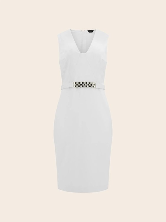 Módní Dallas šaty, Bílá barva, 2024