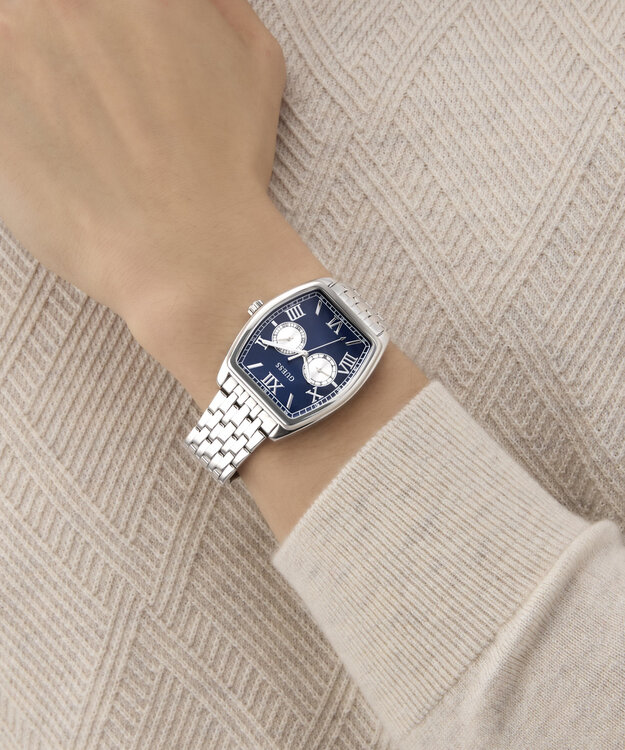 GUESS – Gabriel hodinky, Navy, Stříbrná barva 1