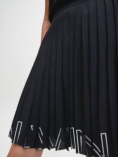 Luxusní Logo Sukně, Černá barva, XS, S, M