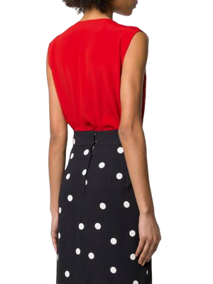 Módní Inez body, Červená barva, 2020