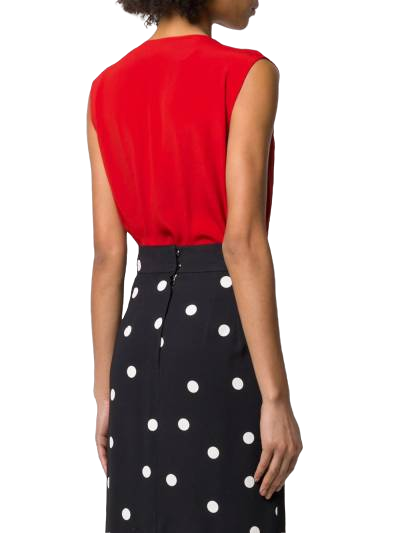 Módní Inez body, Červená barva, 2020