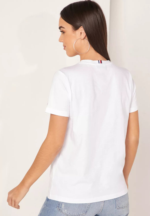 TH Essential triko – Tommy Hilfiger, Bílá barva Ženy