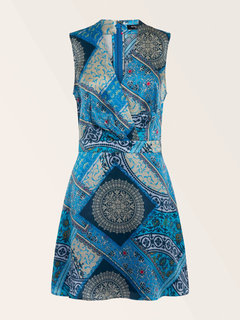 Mykonos šaty Modrá barva Ženy