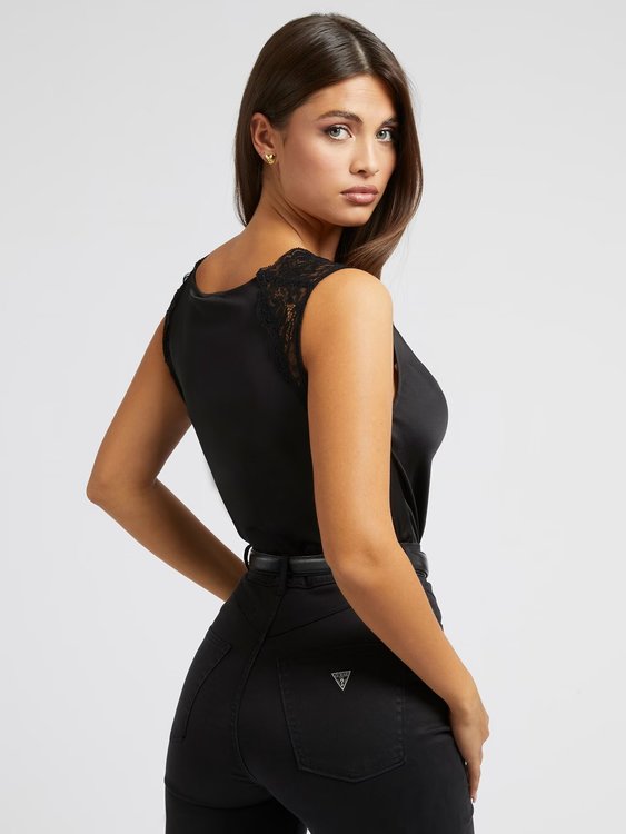 Leila top – GUESS, Černá barva Ženy