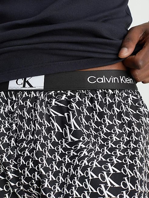 Luxusní CK 96 pyžamový set, Černá barva, M, L