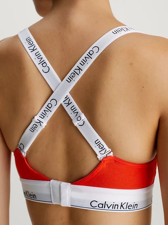 Luxusní Modern Cotton podprsenka, Červená barva, S, M, L