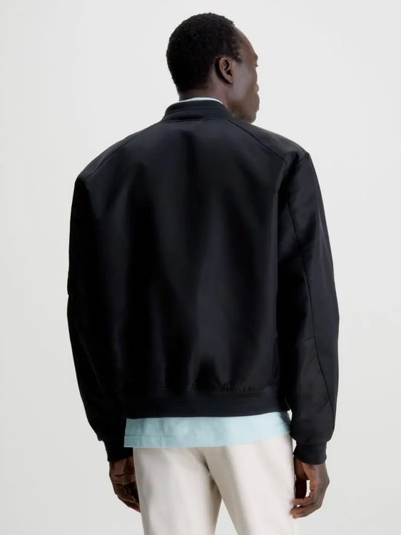 Recycled Sateen bomber – Calvin Klein, Černá barva Muži