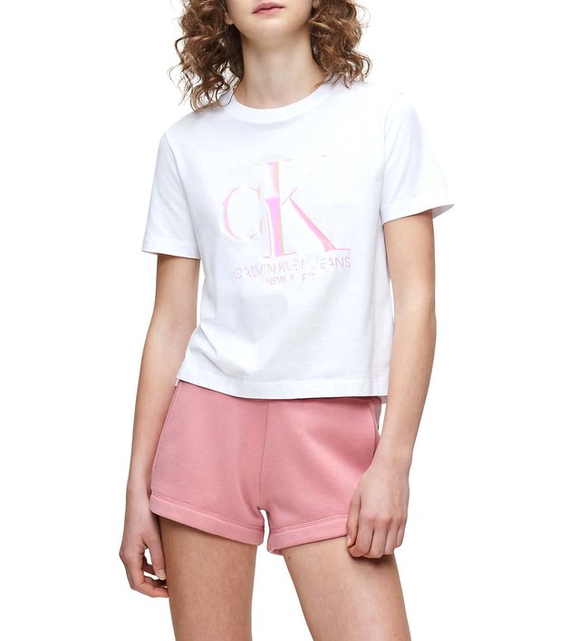 Triko Iridescent Ck – Calvin Klein Jeans, Bílá barva Ženy, Ženy, Ženy, Ženy, Ženy