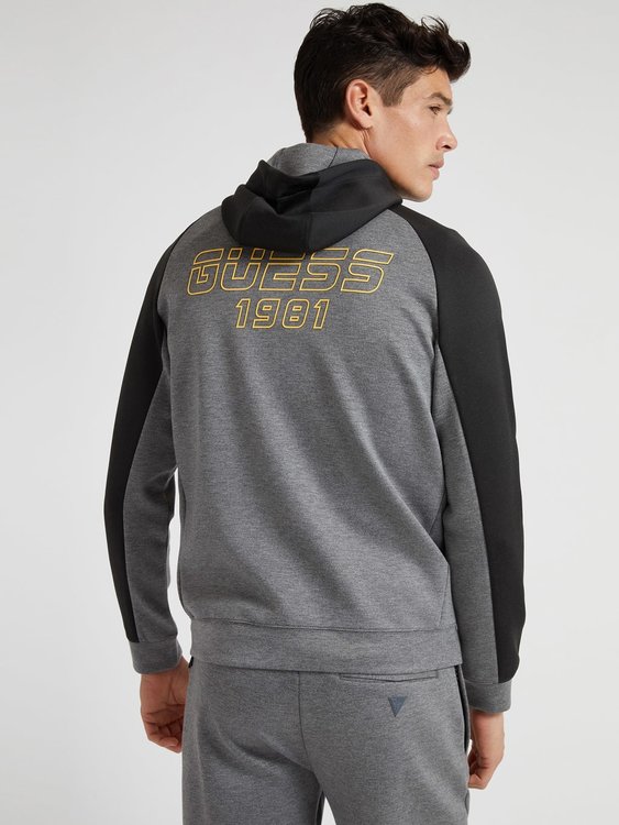 Luxusní Colour mikina, Černá, Šedá barva, S, M, L, XL, XXL