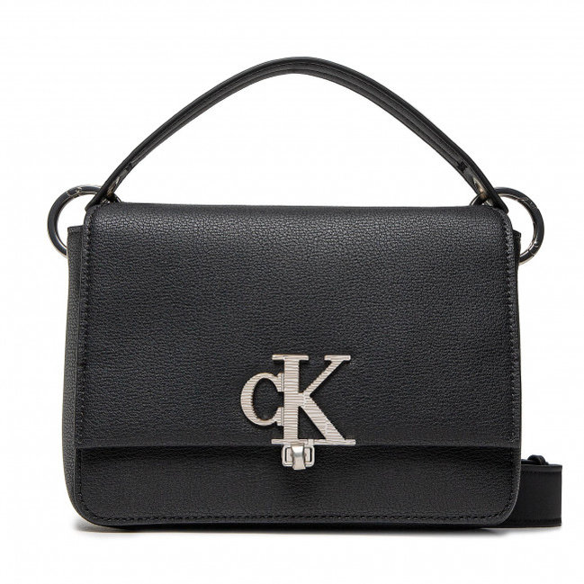 Calvin Klein Jeans – Texture kabelka, Černá barva