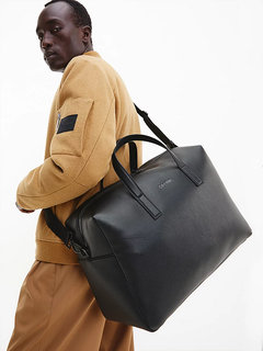 Luxusní Víkendová cestovní taška, Černá barva, OS