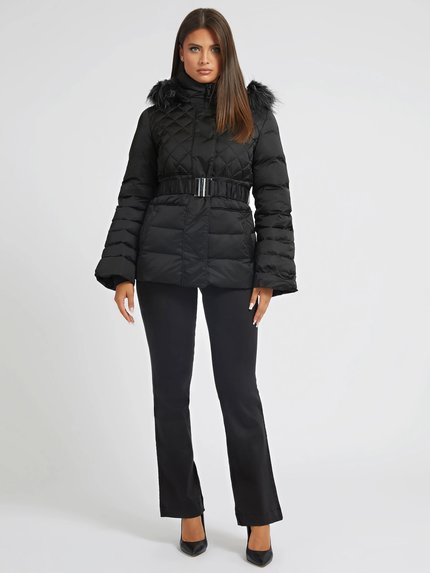 Módní Laurie bunda, Černá barva, 2022