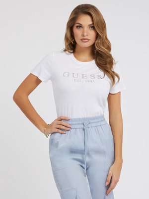 GUESS – 1981 Crysta triko, Bílá barva